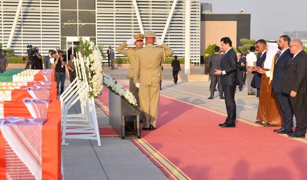 Deputy Speaker of Council of Representative Dr. Shakhwan Abdullah participates in Erbil reception ceremony for the Anfal remains of Barzanis coming from Samawa desert