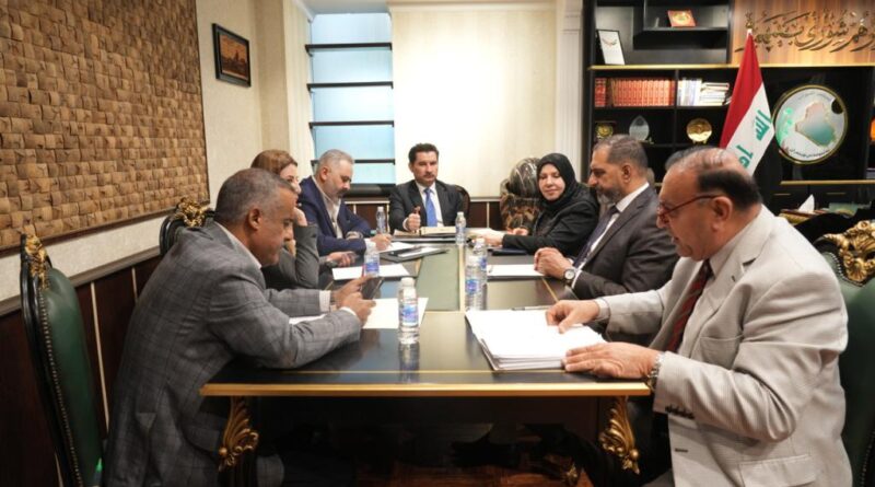 Deputy Speaker of the Council of Representatives, Dr. Shakhwan Abdullah, chairs the meeting of the fact-finding committee to consider technical and administrative violations and security problems regarding the Kirkuk airport project