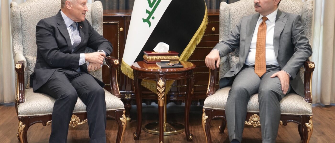 *Deputy Speaker of the Council of Representatives, Dr. Shakhwan Abdullah..discusses with the Australian Ambassador a number of files and issues, and developments in the situation in the region*.