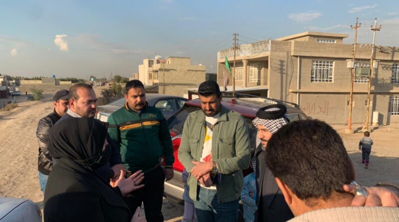 النائب مديحة الموسوي تزور منطقة الزعفرانية في بغداد