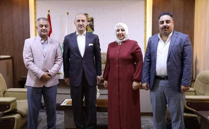 النائب اسماء العاني تلتقي وزير الشباب والرياضة في بغداد