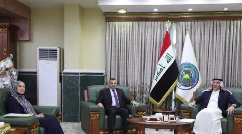 النائب مها الجنابي تلتقي رئيس ديوان الوقف السني في بغداد