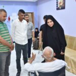 النائب سندس اللامي تزور دار رعاية المسنين في الكوت