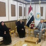 النائب سندس اللامي تزور وزارة الداخلية في بغداد