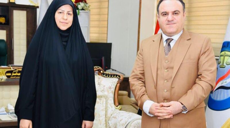 النائب ابتسام التميمي تلتقي وزير العدل في بغداد