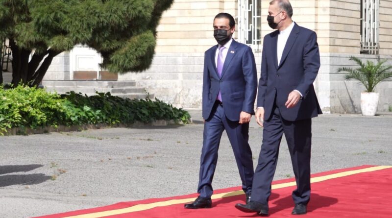 الحلبوسي يلتقي وزير الخارجية الإيراني
