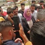 النائب زهرة البجاري تشارك موظفي العقود تظاهراتهم المطالبة بالحقوق في بغداد