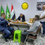 النائب علي الساعدي يستقبل وفد الضباط المبعدين من وزارة الداخلية