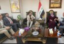 النائبان انتصار الجزائري و رفيق الصالحي يزوران وزارة النقل في بغداد