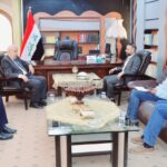 النائب علي الساعدي يلتقي رئيس المجمع العلمي في بغداد