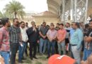 النائب احمد الربيعي يحضر تظاهرة موظفي القطاع النفطي في البصرة