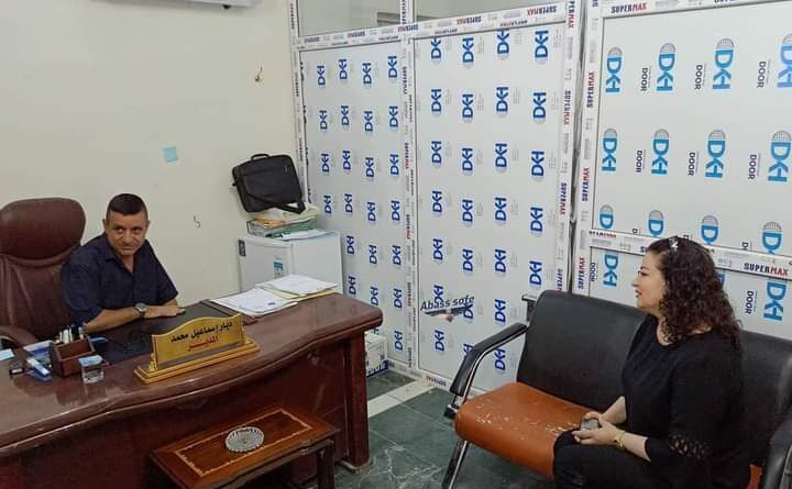 النائب سوزان منصور تزور دائرة التسجيل العقاري في قضاء خانقين بديالى
