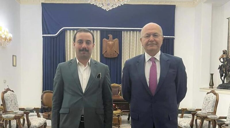 النائب احمد الوطيفي يلتقي فخامة رئيس الجمهورية في بغداد