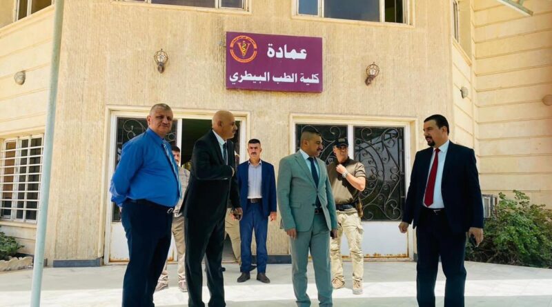 النائب محمد البياتي يزور كلية الطب البيطري في ديالى ومديرية الزراعة