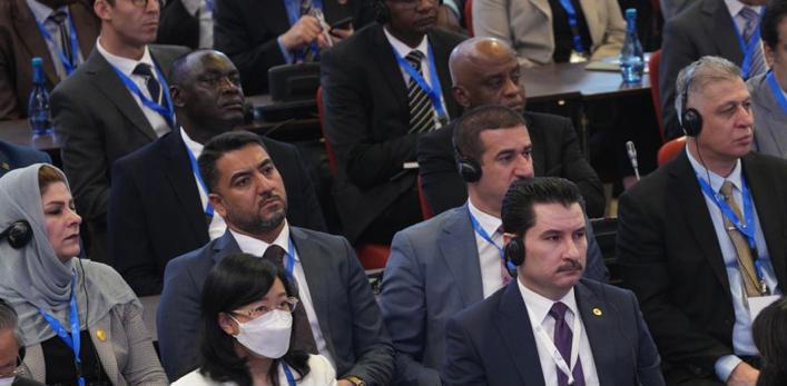 الوفد العراقي برئاسة د.شاخەوان عبدالله يحضر مراسيم إنطلاق إجتماعات الإتحاد البرلماني الدولي في راوندا