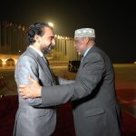 رئيس اتحاد البرلمان العربي رئيس البرلمان العراقي محمد الحلبوسي يستقبل السيد آدم محمد نور رئيس مجلس الشعب الصومالي
