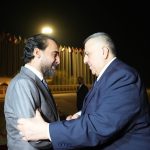 رئيس اتحاد البرلمان العربي رئيس البرلمان العراقي ‪محمد الحلبوسي‬ يستقبل السيد حموده الصباغ رئيس مجلس الشعب السوري